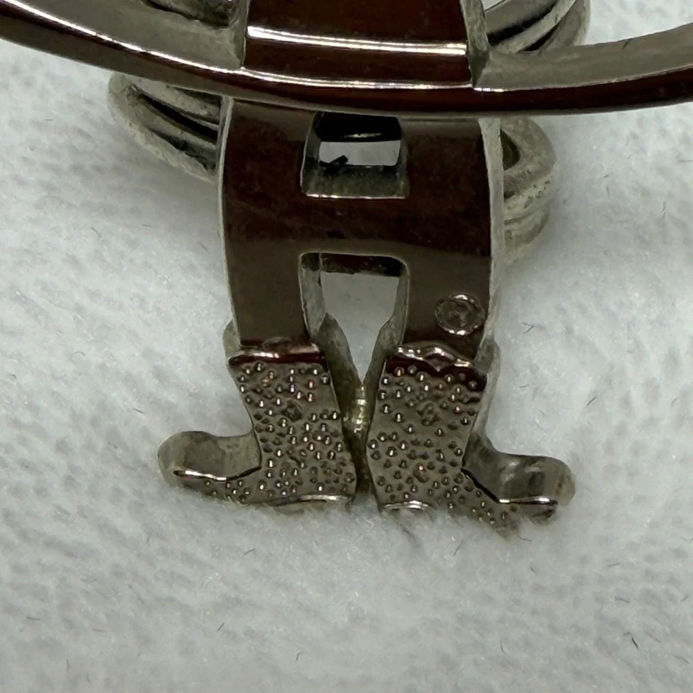 Silver Tone Houston Rodeo Girl's Cowboy Hat & Boots‎ Western Novelty Ring Size 4